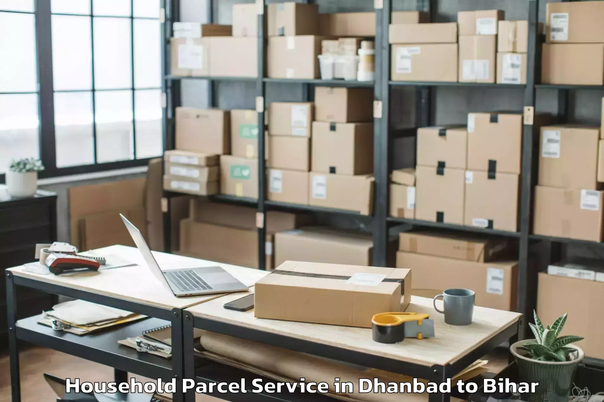 Trusted Dhanbad to Chanpatia Household Parcel